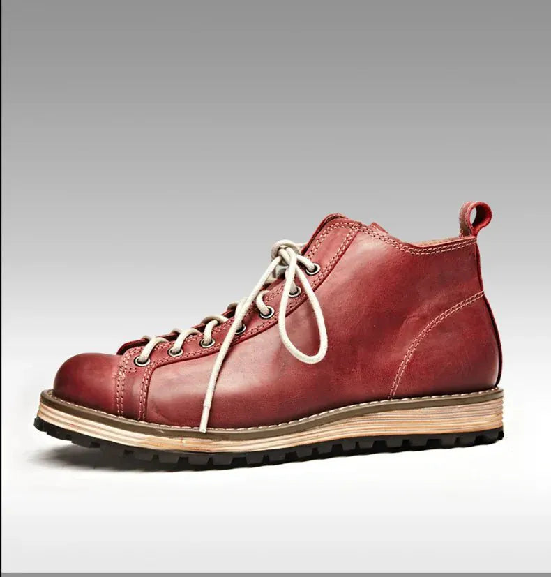 Cowhide Hiking Trekking Boots - Maison Novaire #