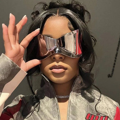 Cycling Oversized Punk Rimless Goggle. - Maison Novaire #