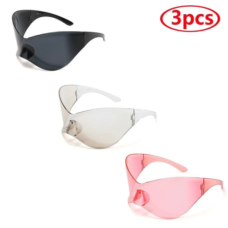 Cycling Oversized Punk Rimless Goggle. - Maison Novaire #