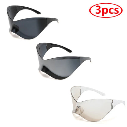 Cycling Oversized Punk Rimless Goggle. - Maison Novaire #