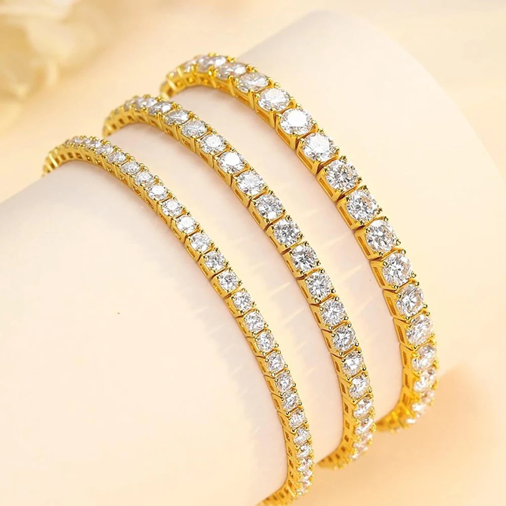 Dainty Moissanite Tennis Bracelet. - Maison Novaire #
