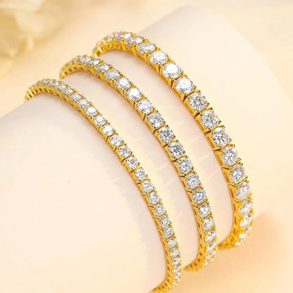 Dainty Moissanite Tennis Bracelet. - Maison Novaire #