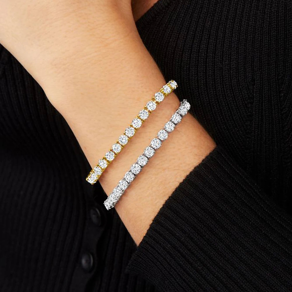 Dainty Moissanite Tennis Bracelet. - Maison Novaire #
