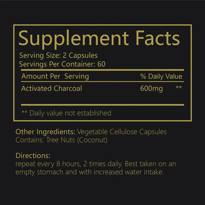 Detoxification, Gas Relieve &nbsp;&amp; Bloating Coconut Charcoal Supplement. - BLAKESTORE-NG