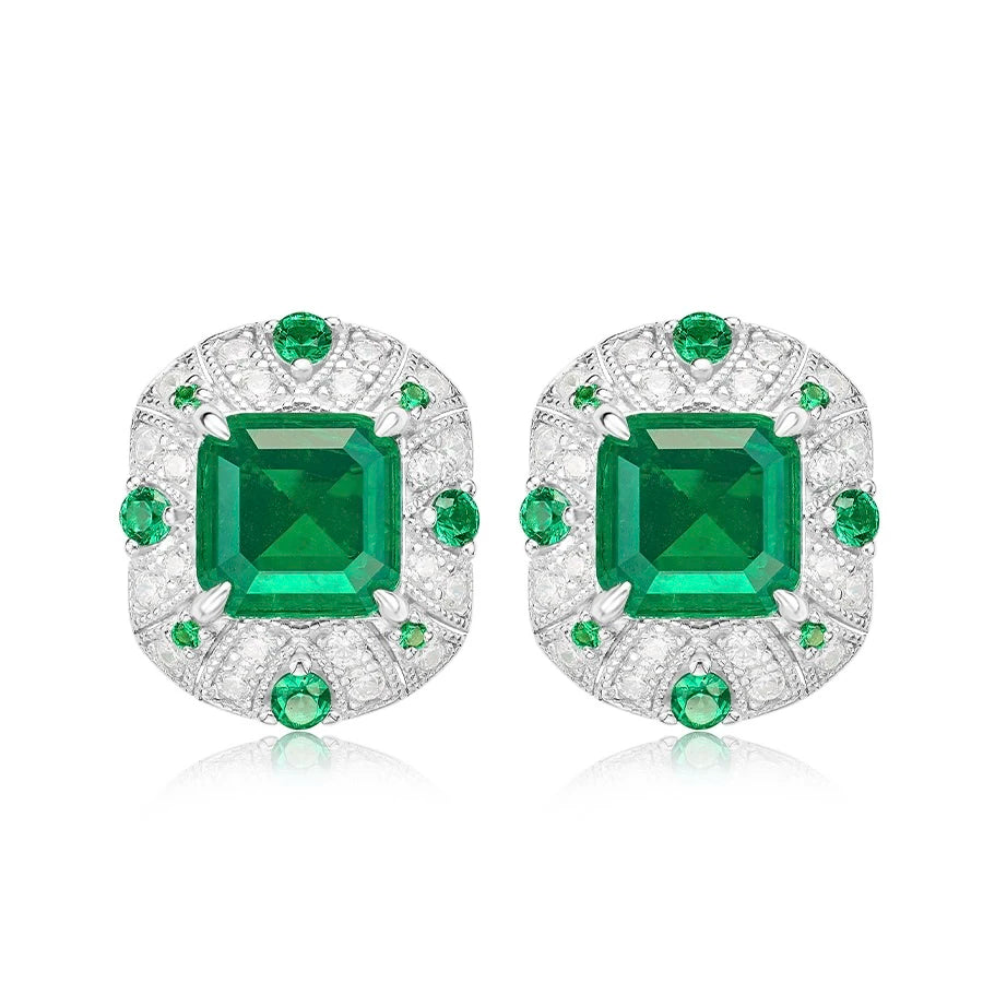 Diamond Cultivated Synthetic Emerald Bracelet. - Maison Novaire #