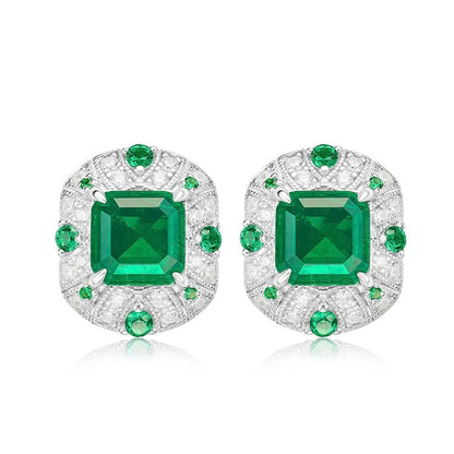 Diamond Cultivated Synthetic Emerald Bracelet. - Maison Novaire #