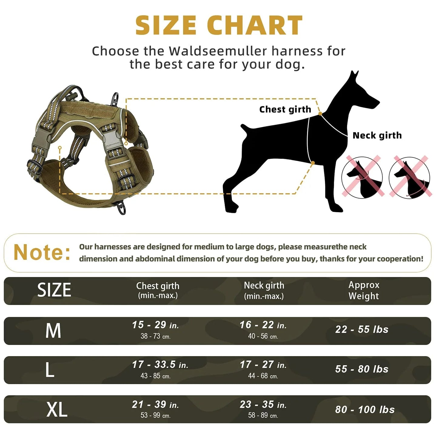 Dog Harness for Middle - Large Dog. - Maison Novaire #