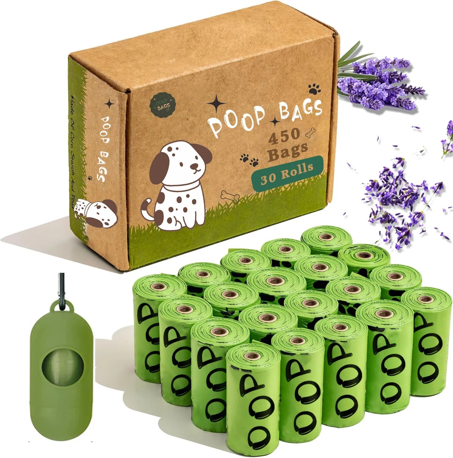 EPI Biodegradable Dog Poop Bags Lavender Scented. - Maison Novaire #