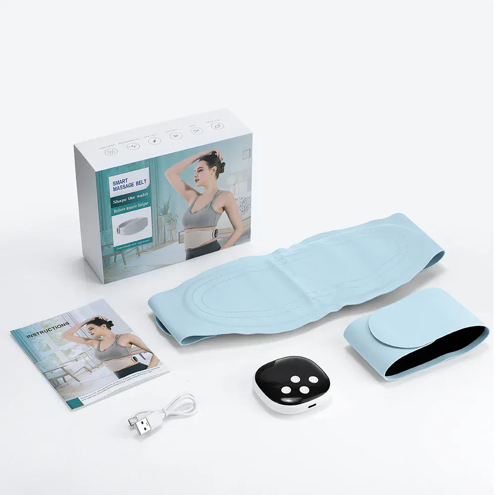 Electric Waist Massager Lower Back Toning Belt – Vibration & Hot Compress - Maison Novaire #