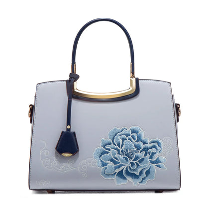 Embroidered Large Capacity Women's Shoulder Bag. High-end Top-handle Bag For Women. - Maison Novaire #