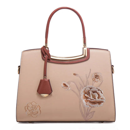 Embroidered Large Capacity Women's Shoulder Bag. High-end Top-handle Bag For Women. - Maison Novaire #