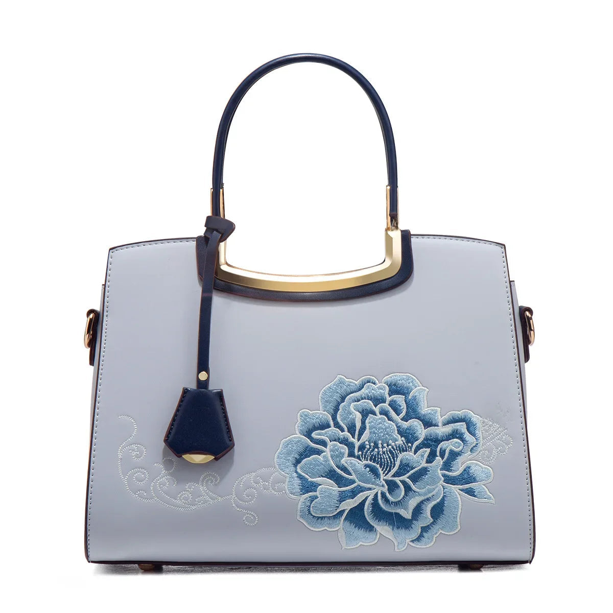 Embroidered Large Capacity Women's Shoulder Bag. High-end Top-handle Bag For Women. - Maison Novaire #