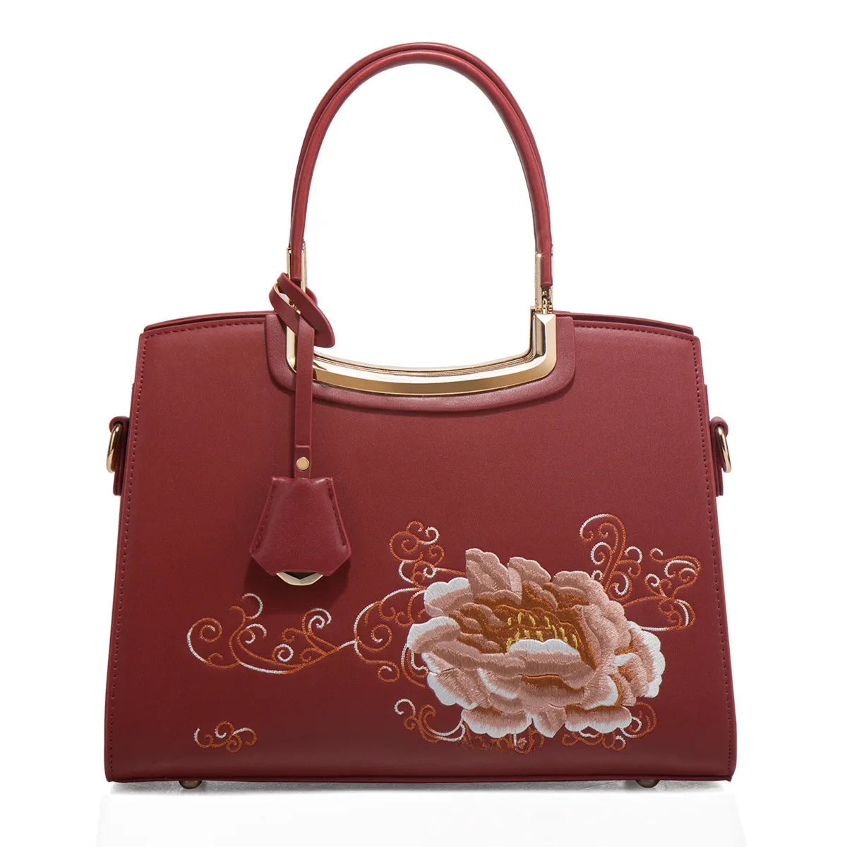 Embroidered Large Capacity Women's Shoulder Bag. High-end Top-handle Bag For Women. - Maison Novaire #