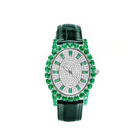 Emerald Leather watch for women - BLAKESTORE-NG