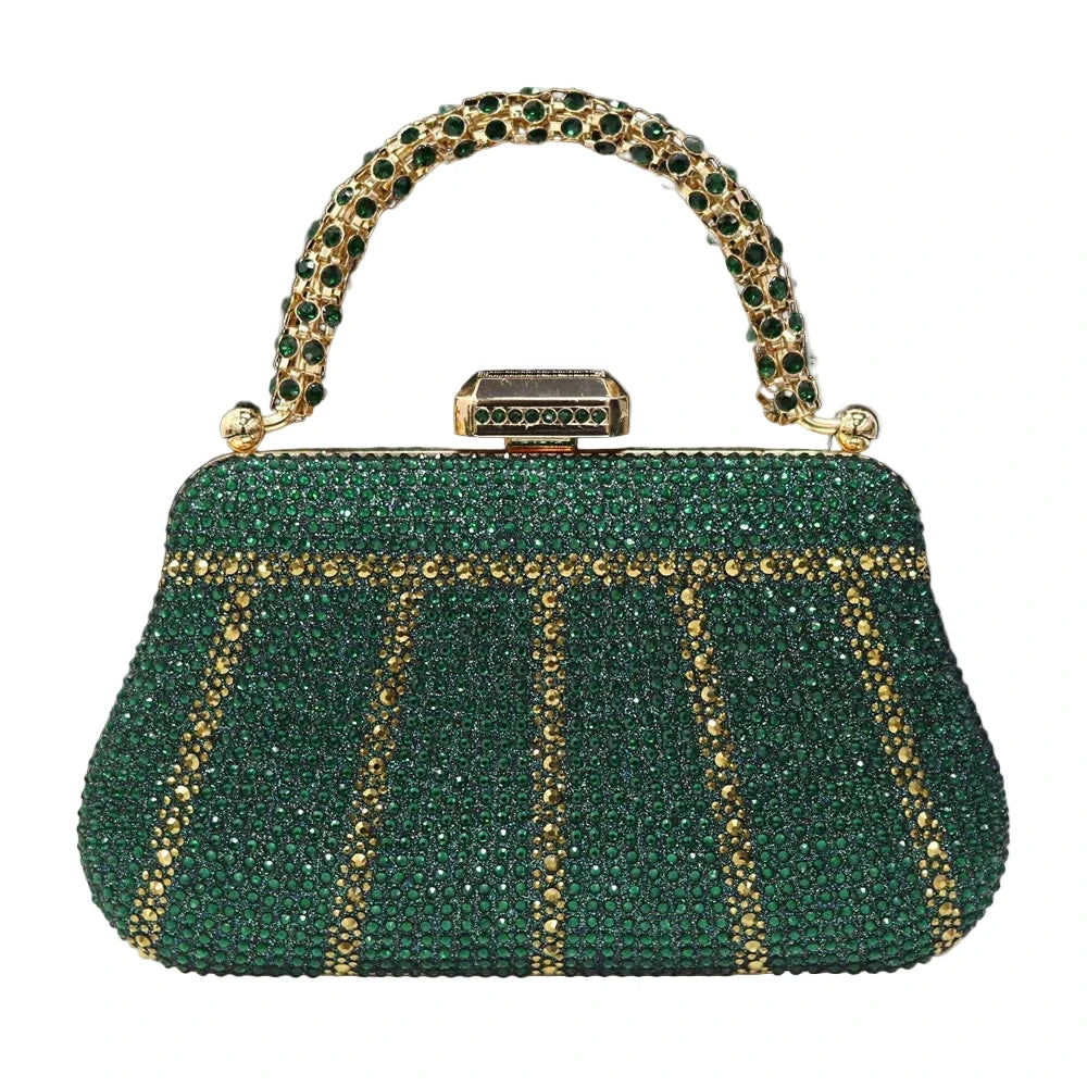 Exquisite Evening Purse With Diamond Design. - Maison Novaire #