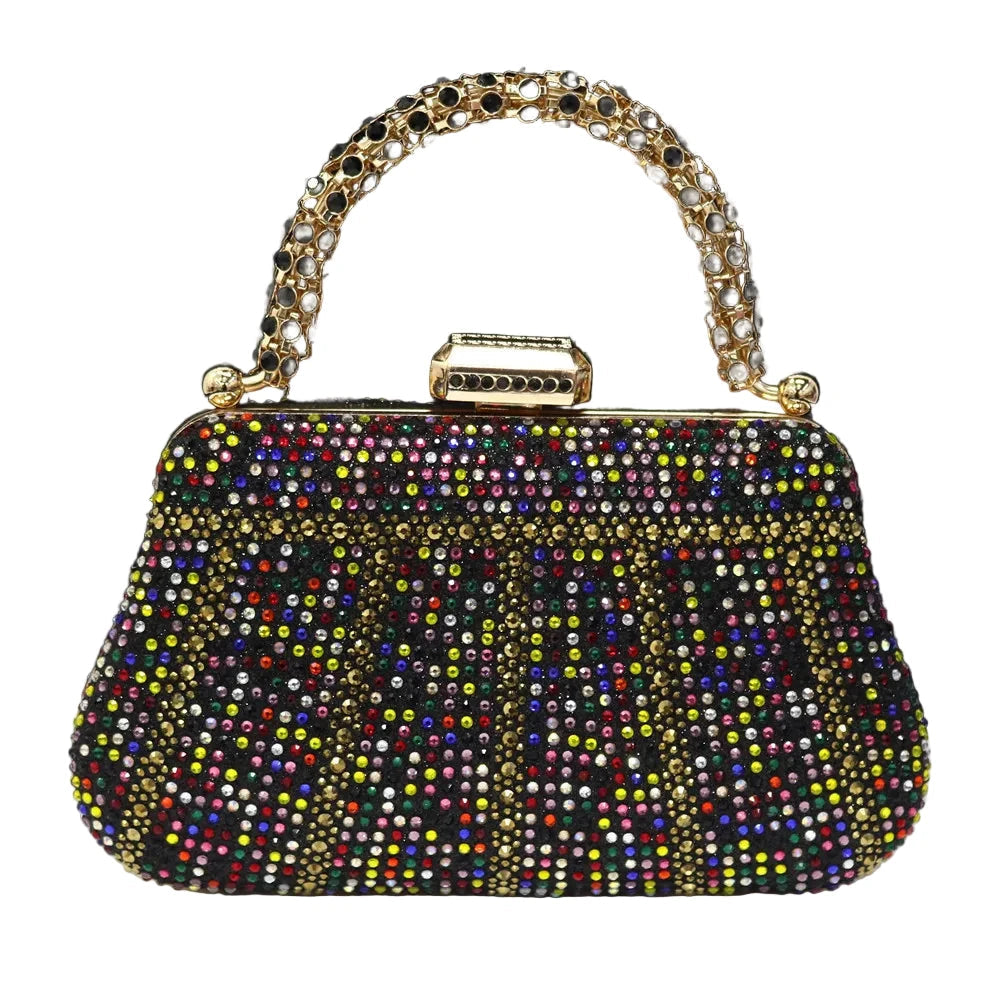 Exquisite Evening Purse With Diamond Design. - Maison Novaire #