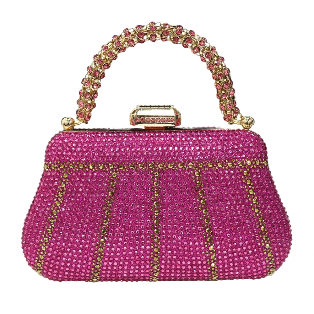 Exquisite Evening Purse With Diamond Design. - Maison Novaire #