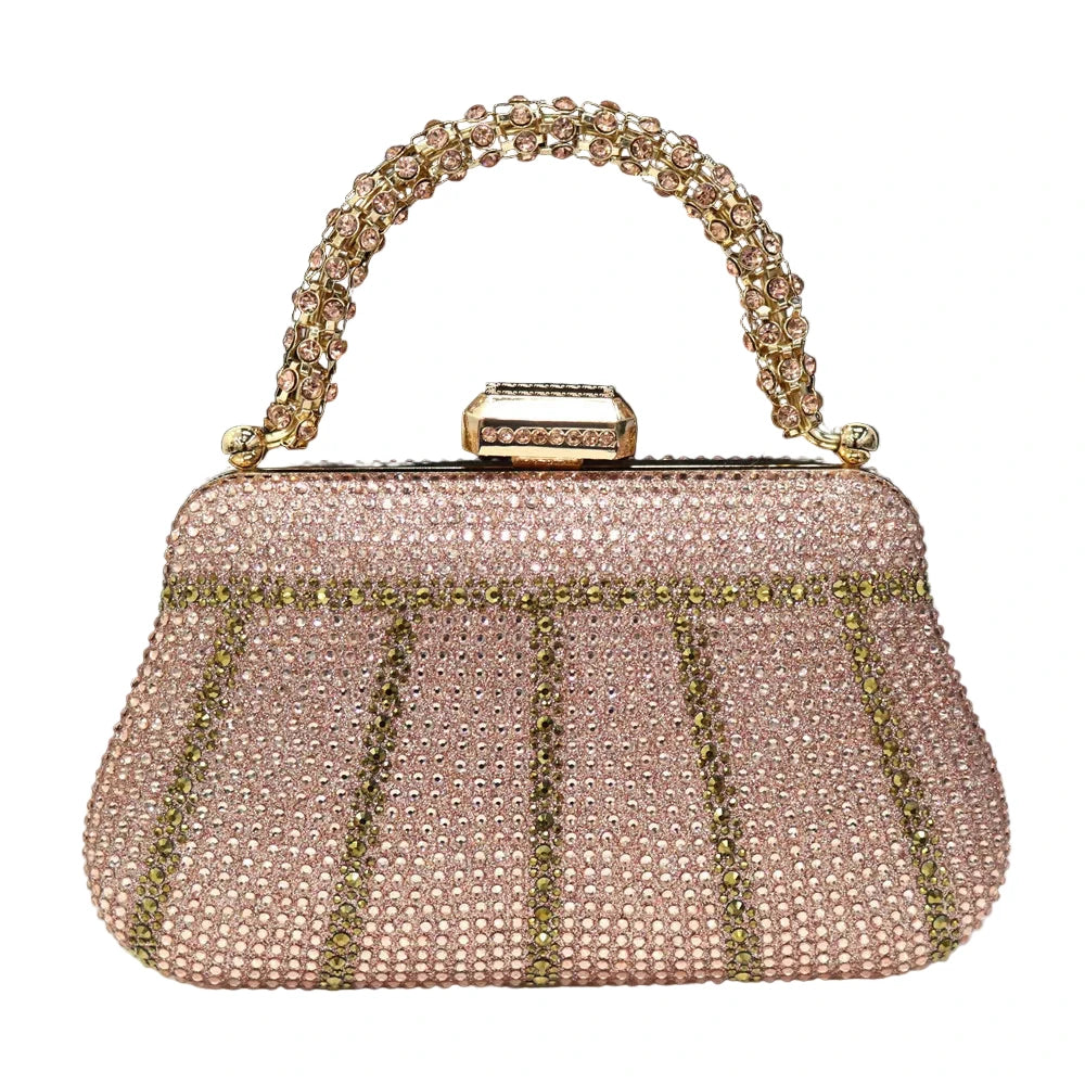 Exquisite Evening Purse With Diamond Design. - Maison Novaire #