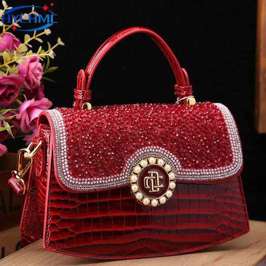 Fancy Leather Handbag - Maison Novaire