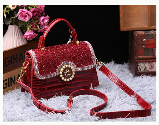 Fancy Leather Handbag - Maison Novaire