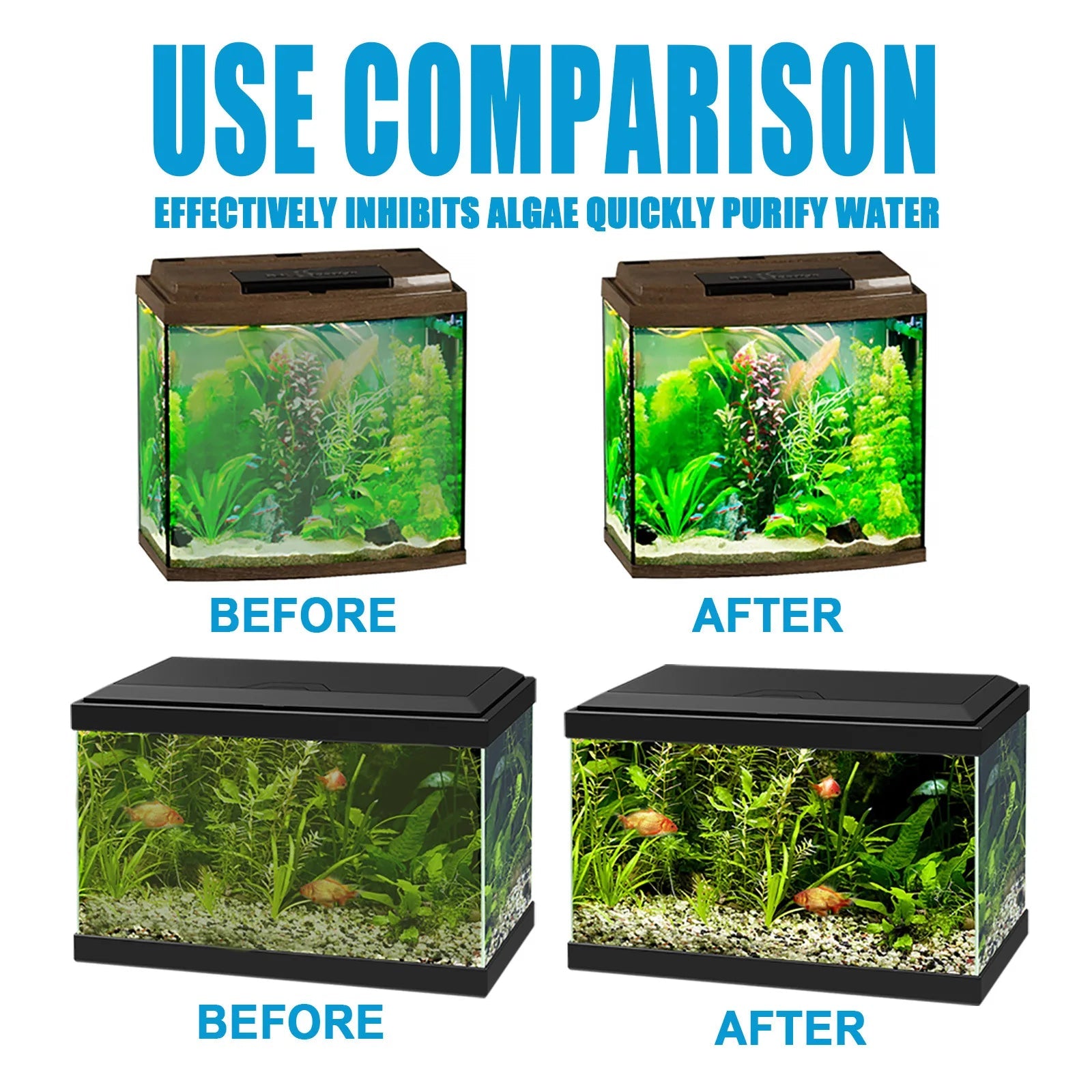 Fish Tank Cleaning Algae Tablets. - Maison Novaire #