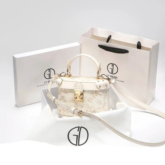 Floral Embossed Handbag - Maison Novaire