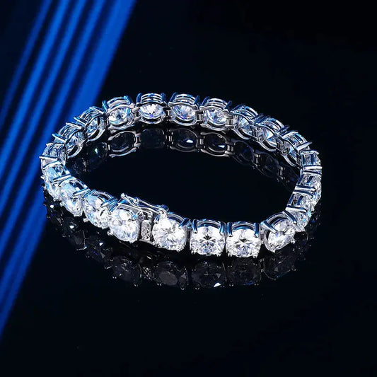 Full Moissanite 925 Sterling Silver Chain. - Maison Novaire