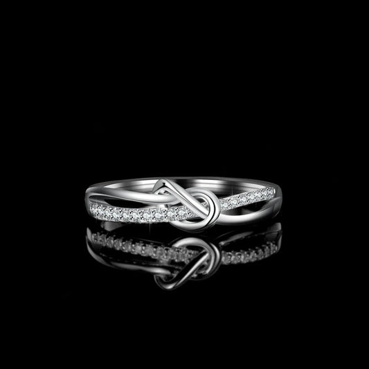 Full Moissanite Ring | 925 Silver 18K Gold Plated Wedding & Engagement Band - Maison Novaire