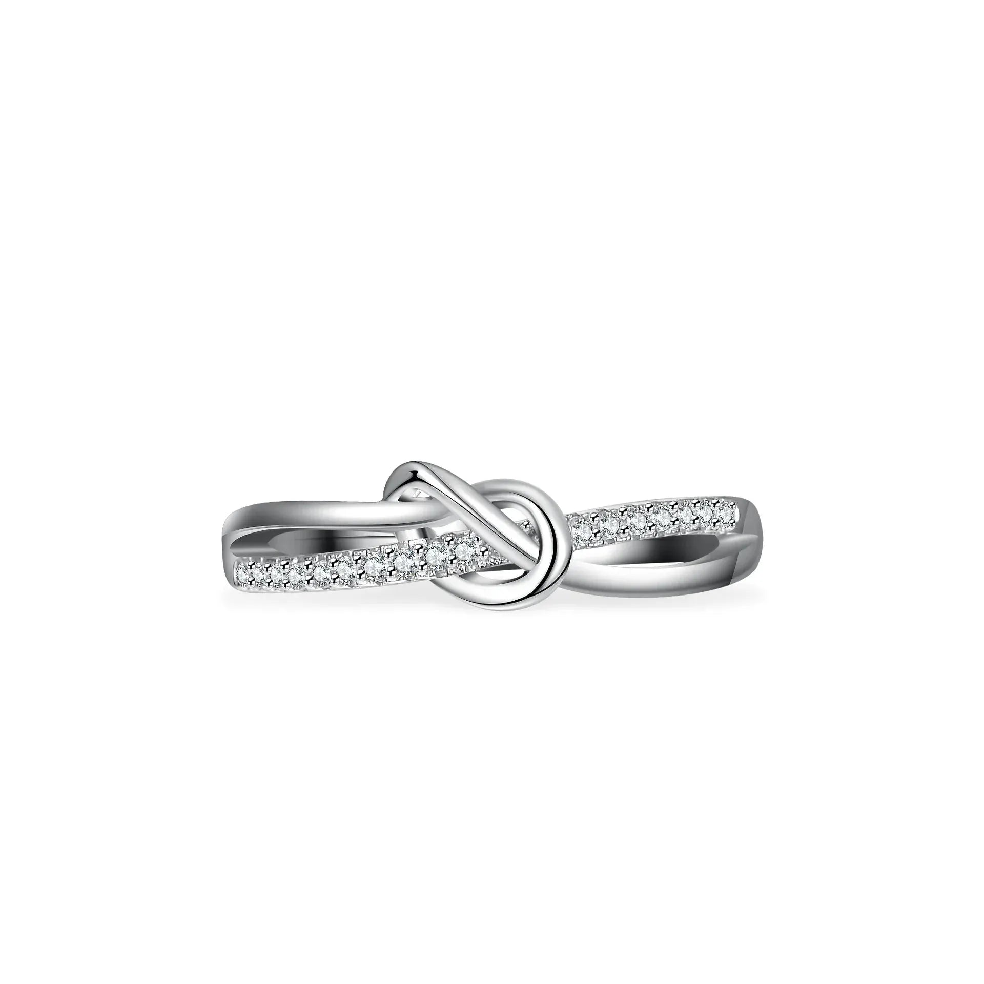 Full Moissanite Ring | 925 Silver 18K Gold Plated Wedding & Engagement Band - Maison Novaire #