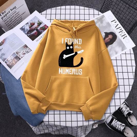 Funny Cat Hoodie Of The Humerus - Maison Novaire