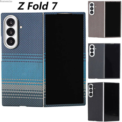 Galaxy Z Fold 7 Shockproof Carbon Fiber Phone Case. - Maison Novaire #