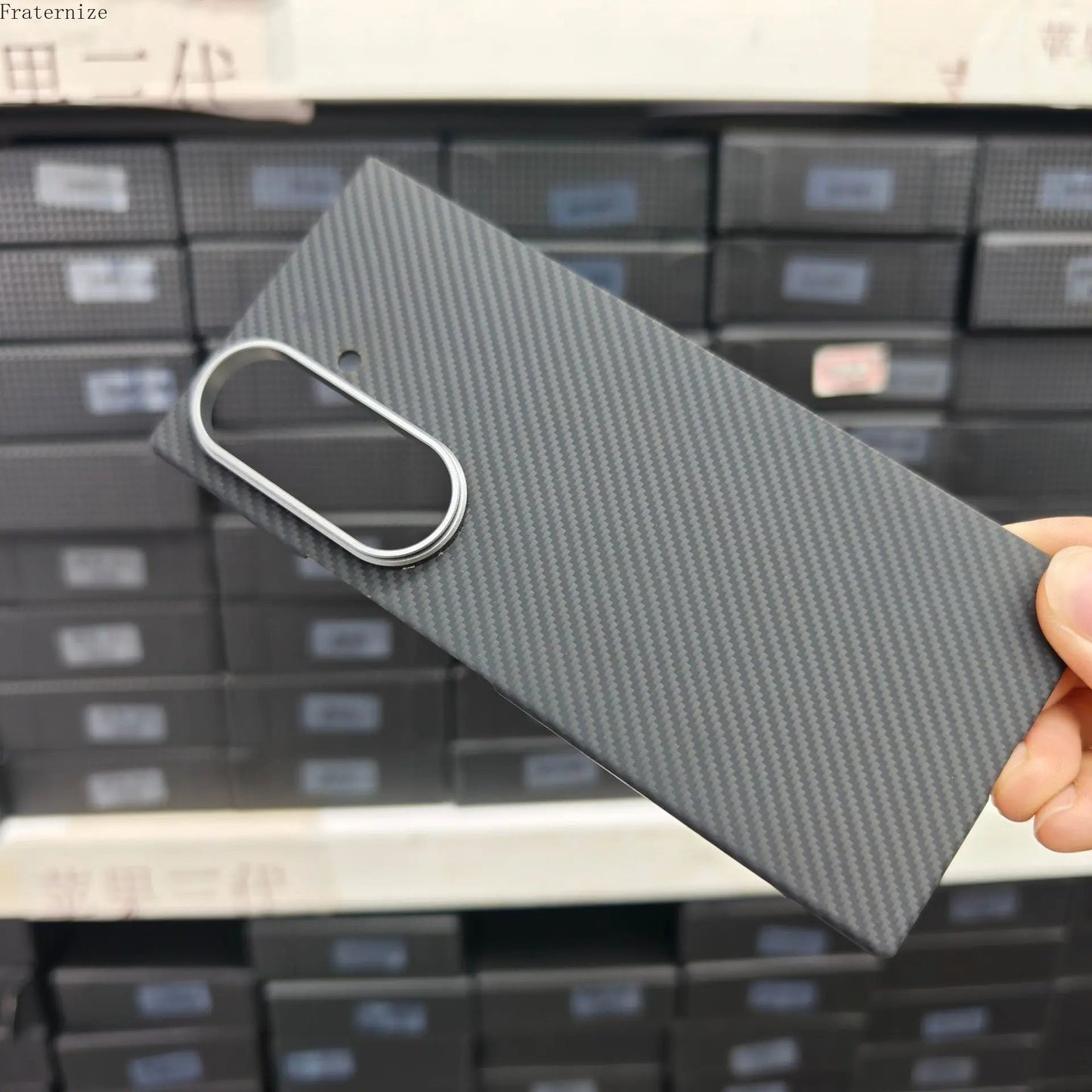 Galaxy Z Fold 7 Shockproof Carbon Fiber Phone Case. - Maison Novaire #