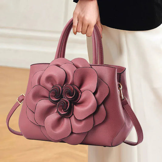 Genuine Leather Embroidery Shoulder & Crossbody Bag - Maison Novaire