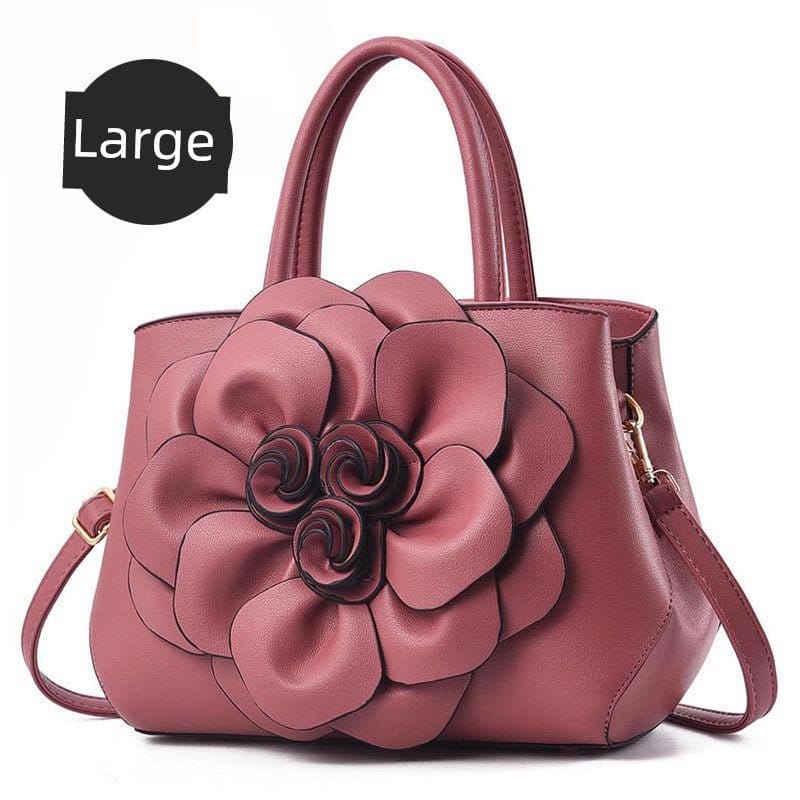Genuine Leather Embroidery Shoulder & Crossbody Bag - Maison Novaire #