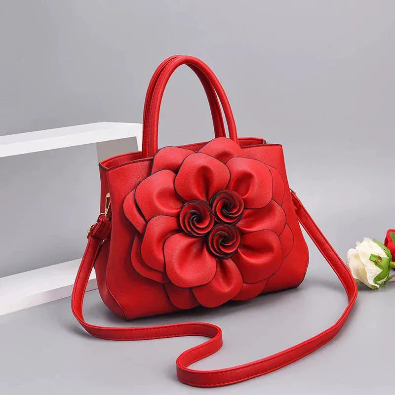 Genuine Leather Embroidery Shoulder & Crossbody Bag - Maison Novaire #