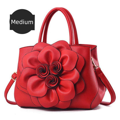 Genuine Leather Embroidery Shoulder & Crossbody Bag - Maison Novaire #