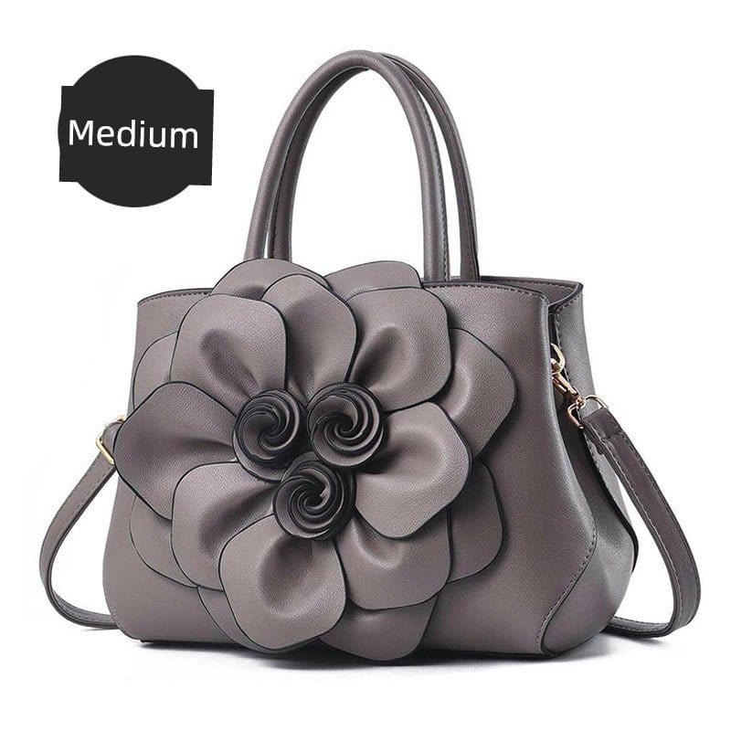 Genuine Leather Embroidery Shoulder & Crossbody Bag - Maison Novaire #