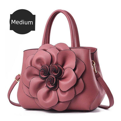 Genuine Leather Embroidery Shoulder & Crossbody Bag - Maison Novaire #