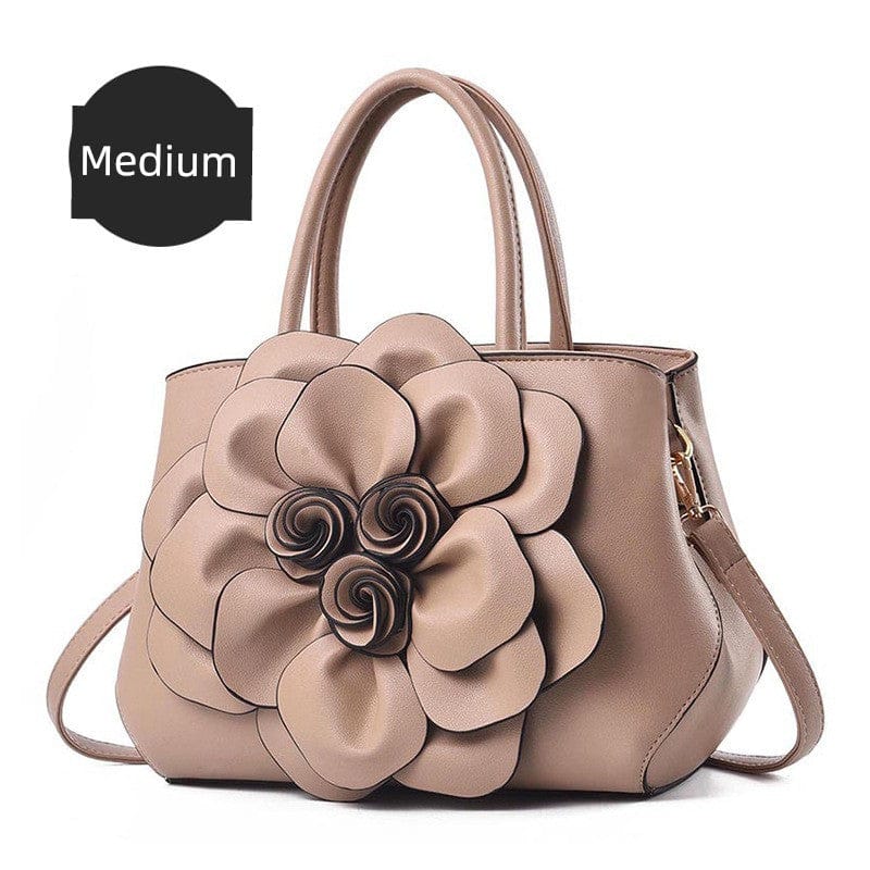 Genuine Leather Embroidery Shoulder & Crossbody Bag - Maison Novaire #
