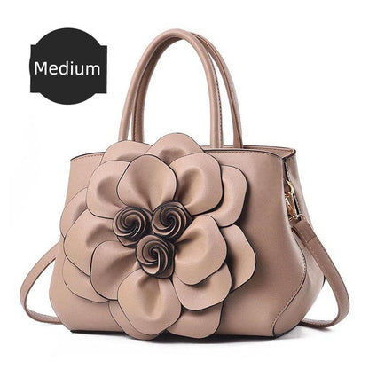 Genuine Leather Embroidery Shoulder & Crossbody Bag - Maison Novaire #