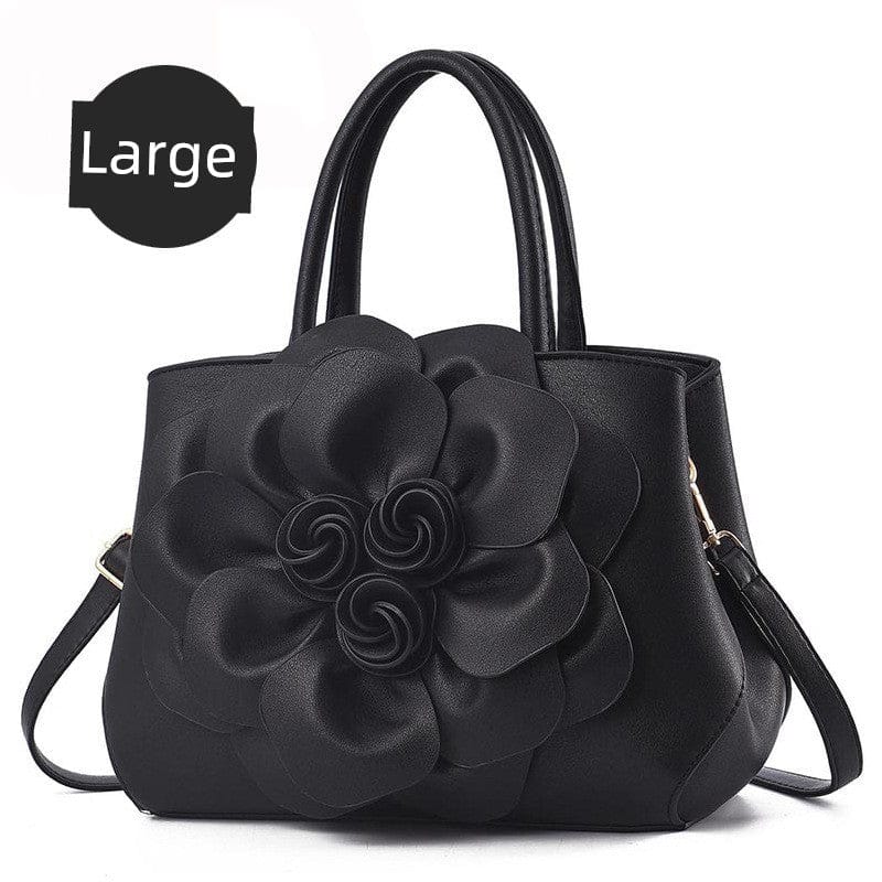 Genuine Leather Embroidery Shoulder & Crossbody Bag - Maison Novaire #
