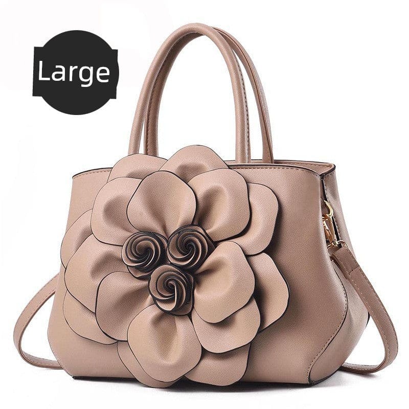 Genuine Leather Embroidery Shoulder & Crossbody Bag - Maison Novaire #
