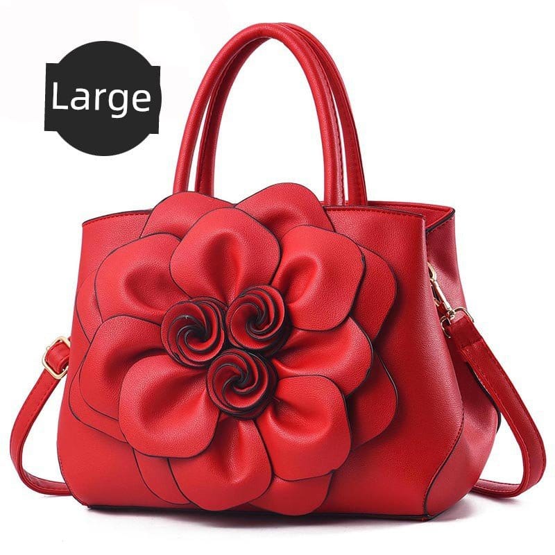 Genuine Leather Embroidery Shoulder & Crossbody Bag - Maison Novaire #