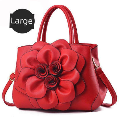 Genuine Leather Embroidery Shoulder & Crossbody Bag - Maison Novaire #