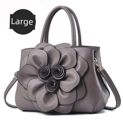Genuine Leather Embroidery Shoulder & Crossbody Bag - Maison Novaire #