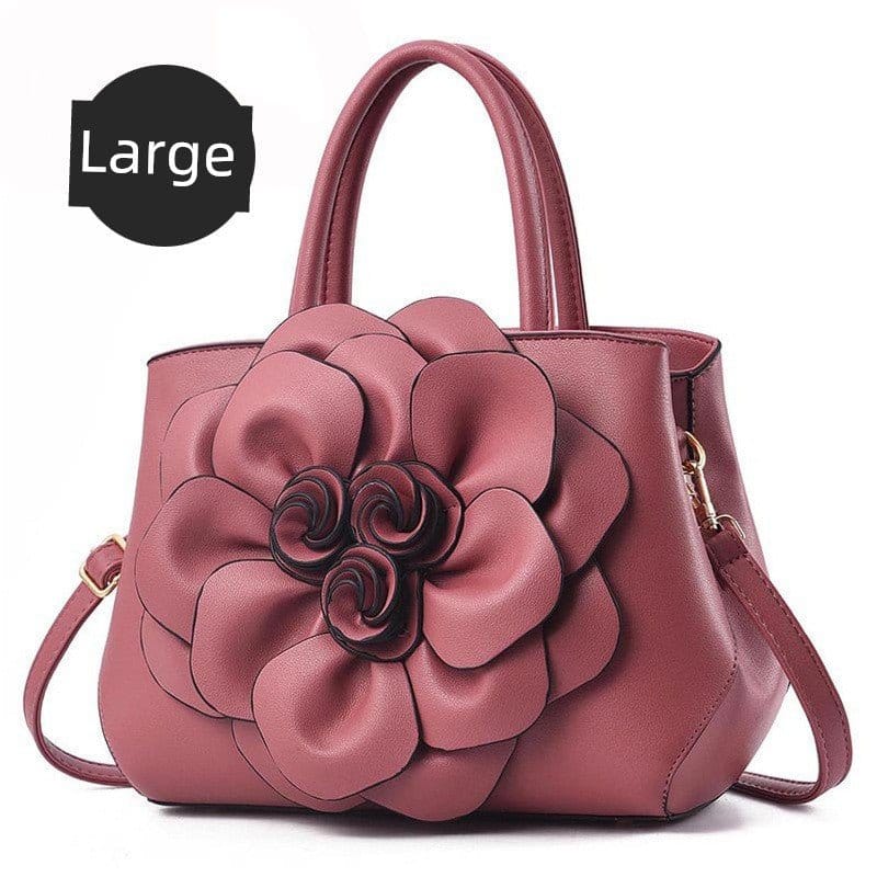 Genuine Leather Embroidery Shoulder & Crossbody Bag - Maison Novaire #