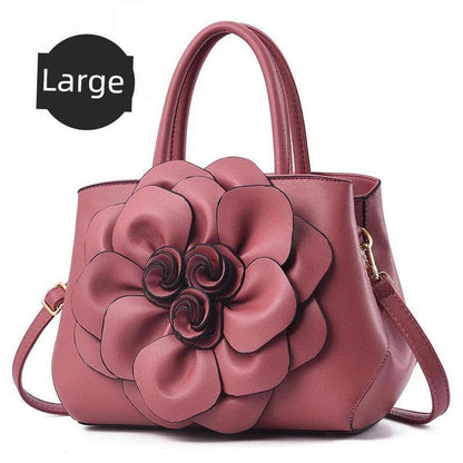Genuine Leather Embroidery Shoulder & Crossbody Bag - Maison Novaire #