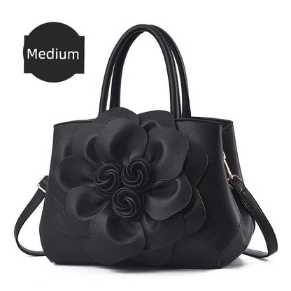 Genuine Leather Embroidery Shoulder & Crossbody Bag - Maison Novaire #
