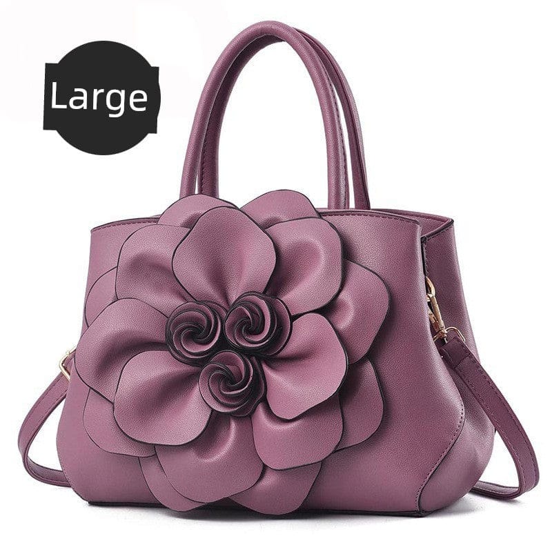 Genuine Leather Embroidery Shoulder & Crossbody Bag - Maison Novaire #