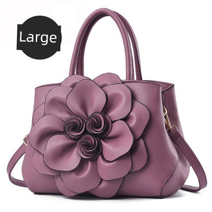 Genuine Leather Embroidery Shoulder & Crossbody Bag - Maison Novaire #